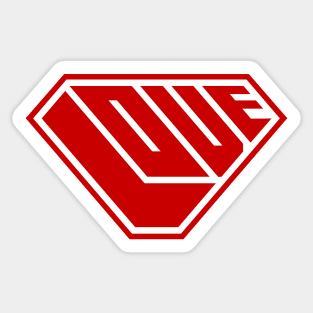 Love SuperEmpowered (Red) Sticker